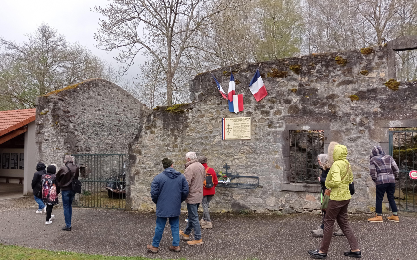 Lieu de mémoire - La maison incendiée du 1er Corps Franc d'Auvergne